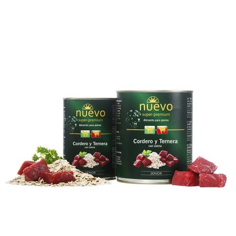 NUEVO CORDERO AVENA PERRO SENIOR LATA 