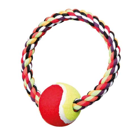 ANILLO DE CUERDA CON PELOTA DE TENIS